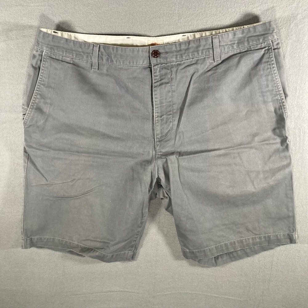 Dockers Flat Front Shorts Mens 42 Gray Casual Cotton Golf Cookout‎